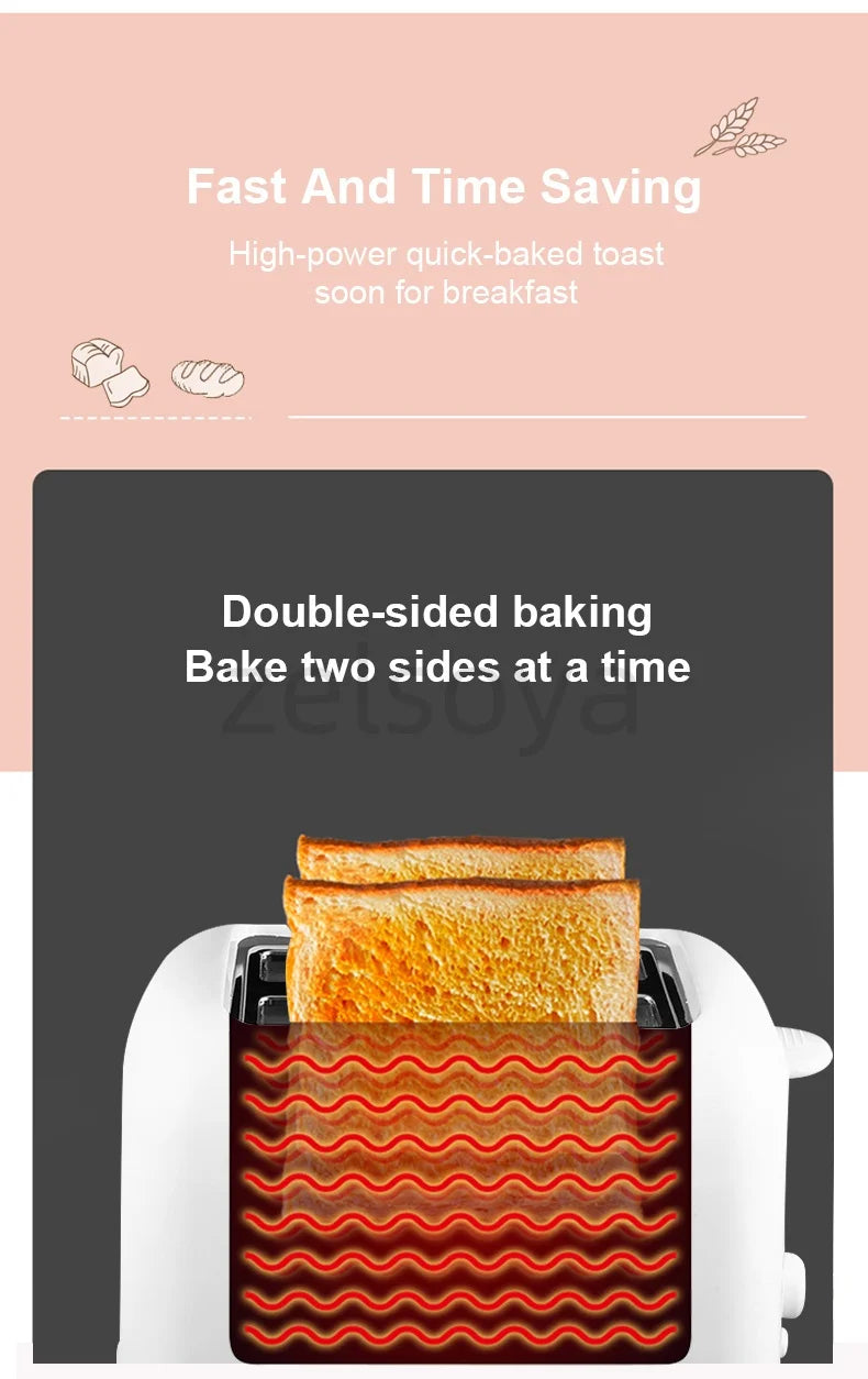 Electric Bread Toaster Home Toaster Breakfast Sandwich Maker 110V 220V
