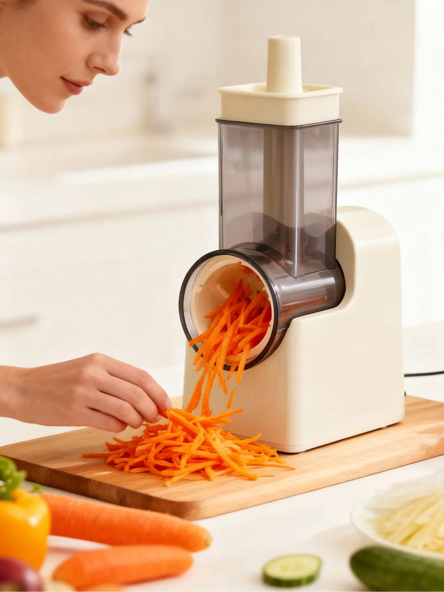 Electric Vegetable Cutter Multi-Function Grater Slicer High-Quality Kitchen Tool for Household Use Home Appliance