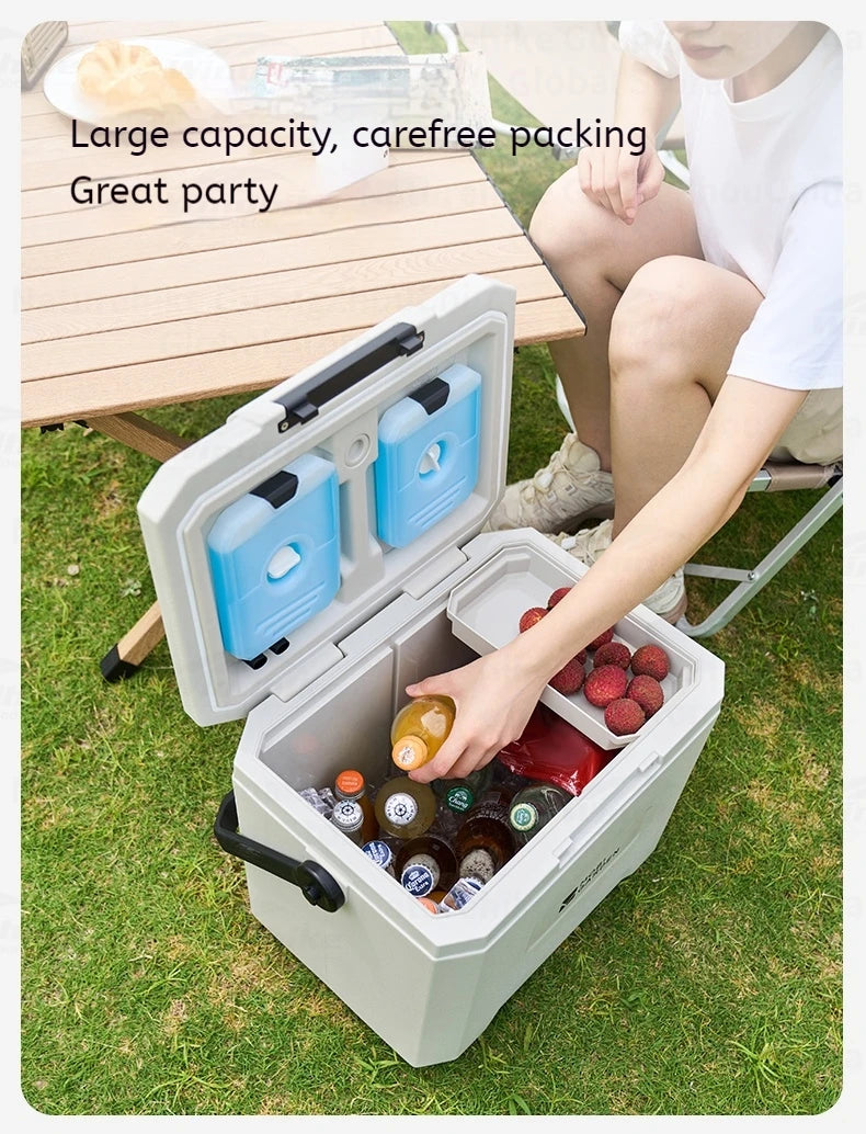 MOBI GARDEN 22L/16L/5L Insulation Ice Box Portable Camping Outdoor Picnic Fresh Food Grade Car Refrigerator Freezer Cooler Box