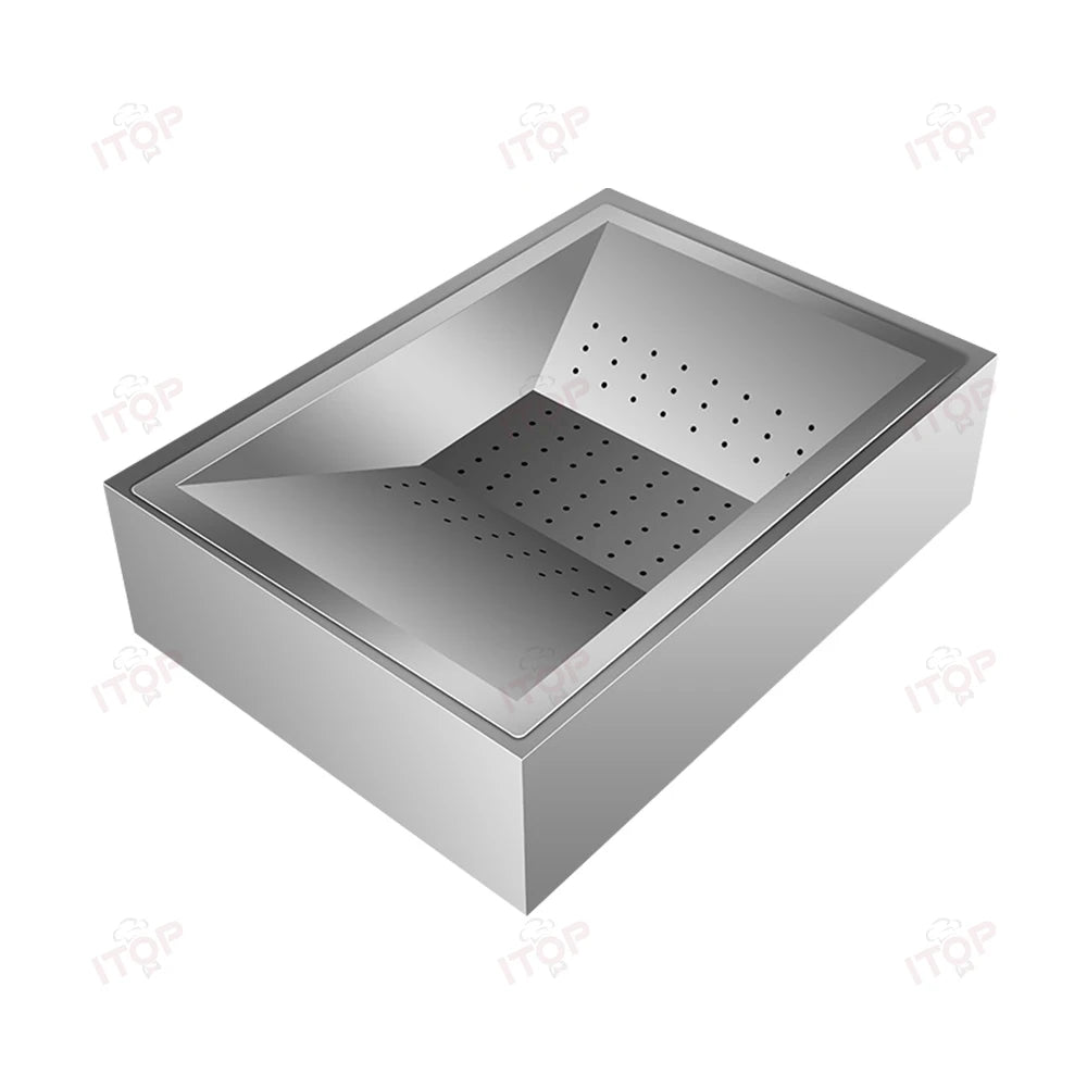 ITOP French Fry Dump Station French Fries Oil Filtering Station Potato Chips Tray Fried Food Stacking Plate 52*37.5*14 cm