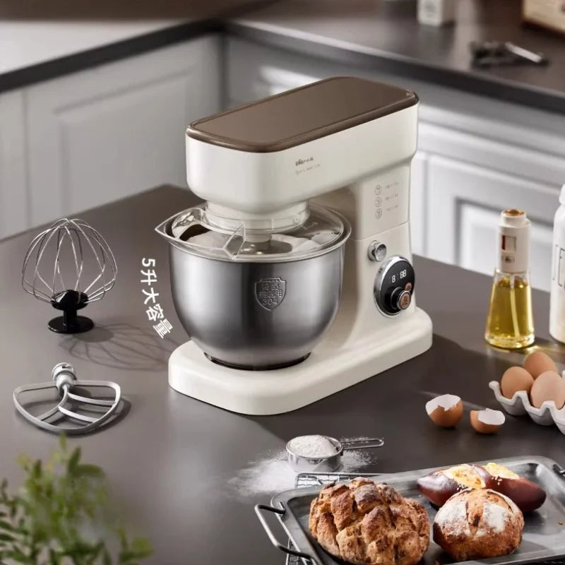 Compact New Stand Mixer Fully Automatic Dough Kneading Mixing Multifunctional Bread Maker for Home Kitchen
