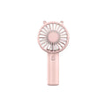 Handheld Fan Portable USB Rechargeable Fans Desk with Base Small Makeup Eyelash Cooler Women Girls Outdoor Office White