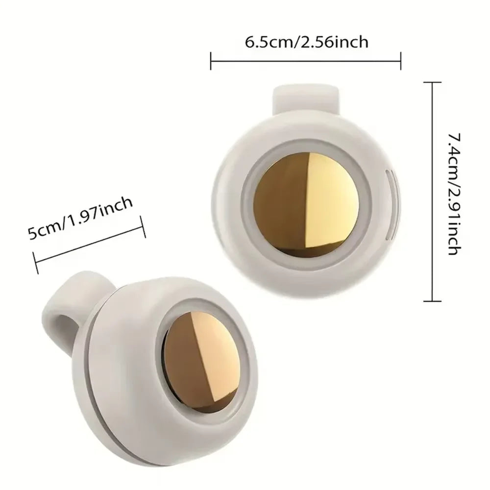 Portable Silent Mini Bladeless Electric Fan, Shirt Clip On Fan, Three Level Hands-Free Neck Fan, Suitable for Outdoor Use
