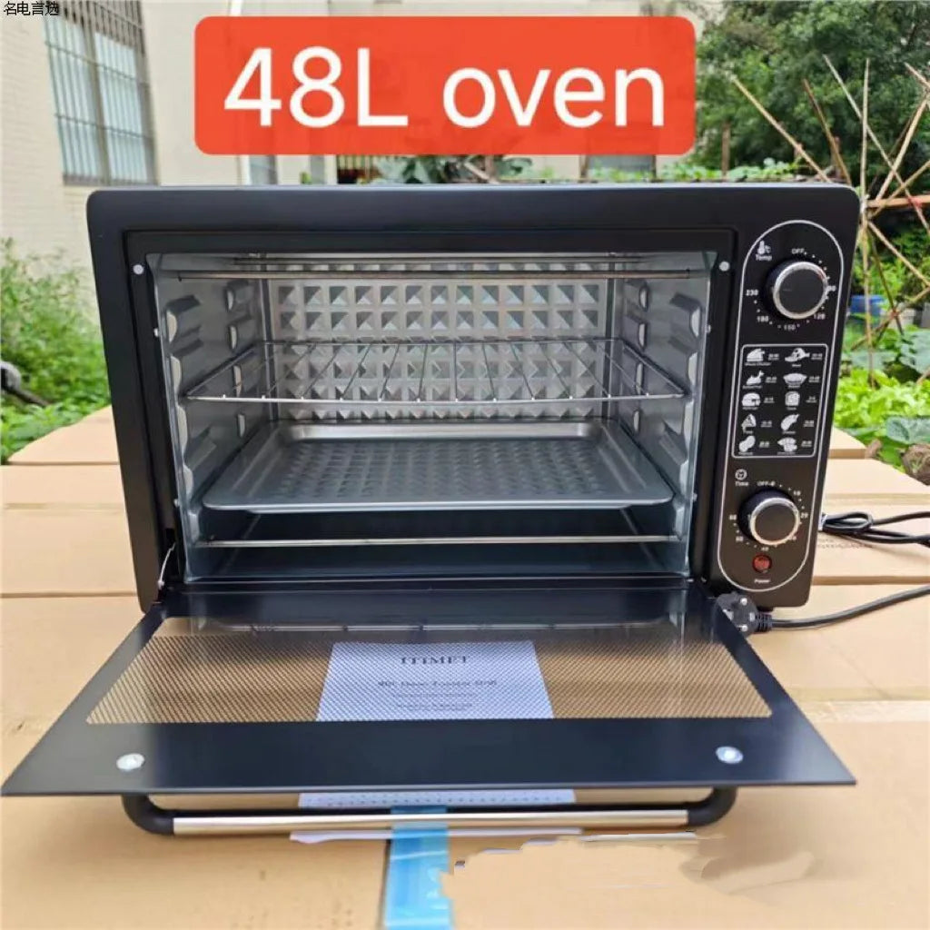 Countertop Electric Convection Toaster Oven 48L Metal Housing for Household Use with Toast Function