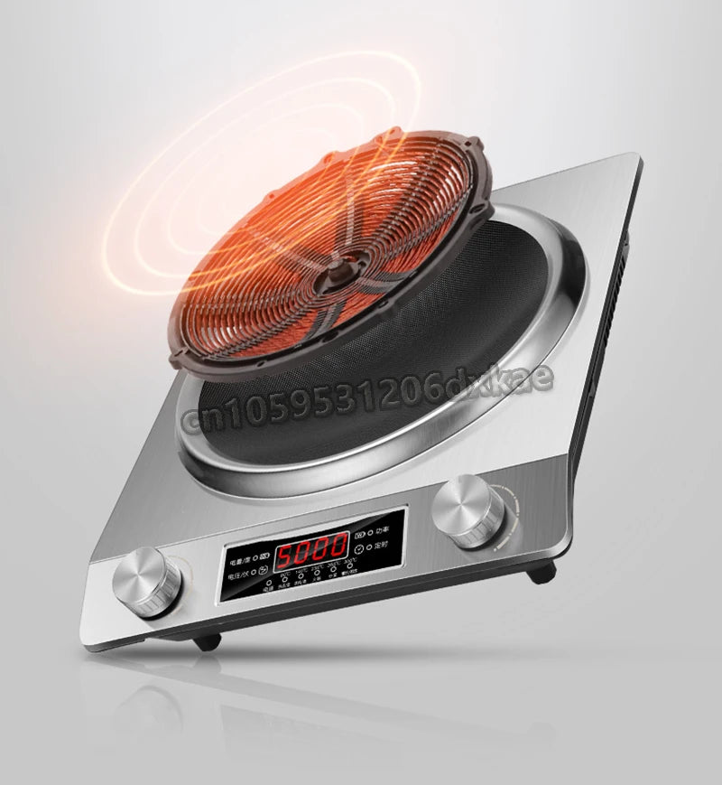 5000W High-power Commercial Desktop Induction Cooker Portable Induction Cooker Household Kitchen Canteen Milk Tea Shop