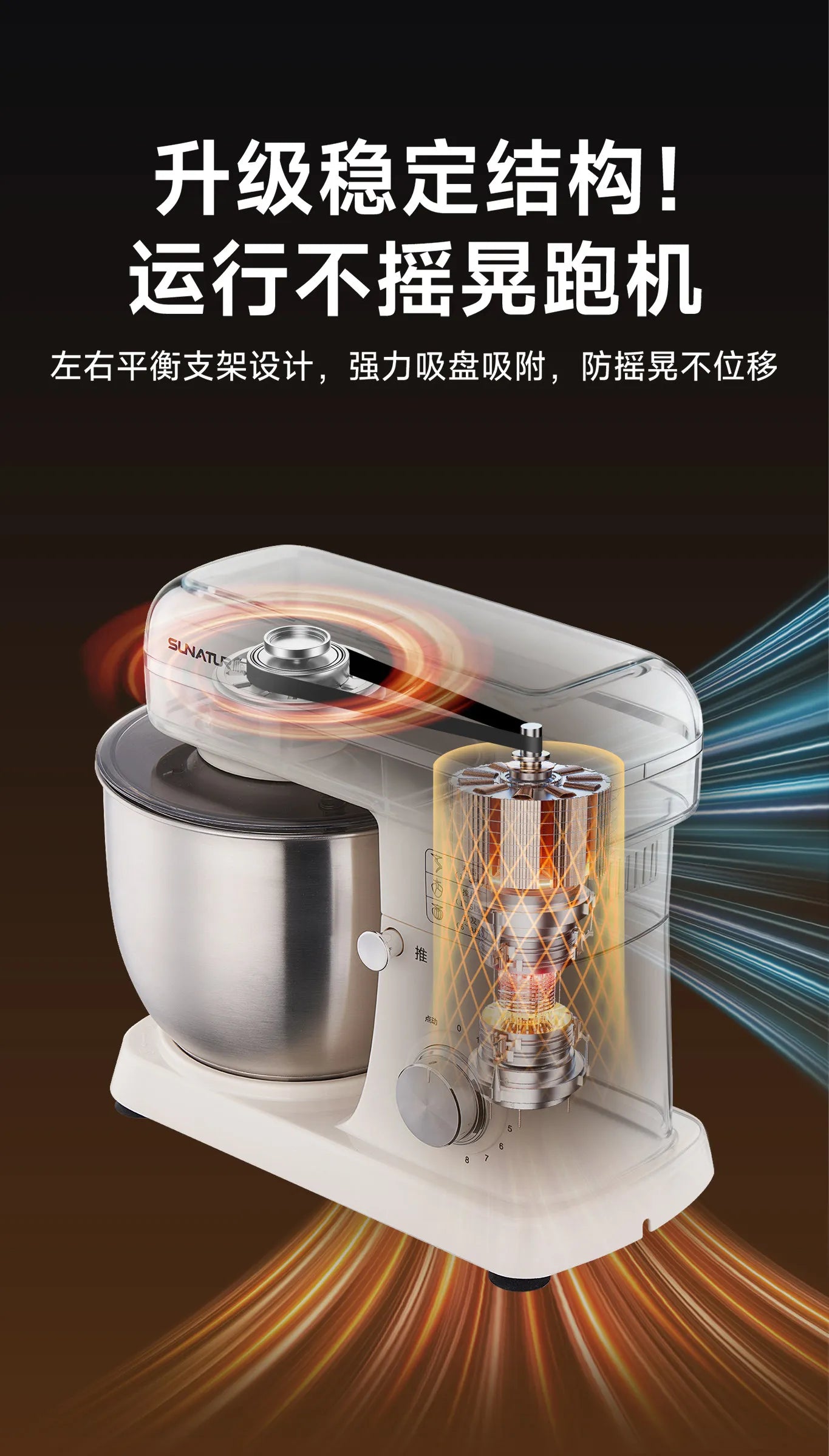 2026 New Stand Mixer Fully Automatic Dough Kneading Mixer for Home Commercial Baking Kitchen Use