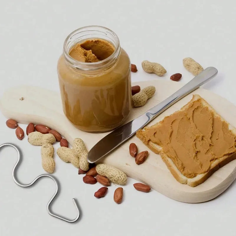 Stainless Steel Peanut Butter Hand Mixer, Household Peanut Butter Mixer and Scraper, Butter and Jam Mixer, Kitchen Gadgets