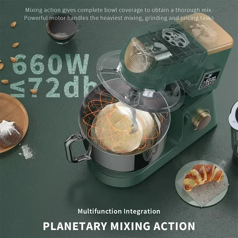 Electric Food Mixer Machine 5L-10L SUS304 Bowl Stand with Mixing Bowl & Dough Hook Factory Cust-omization Cust-om Home Kitchen