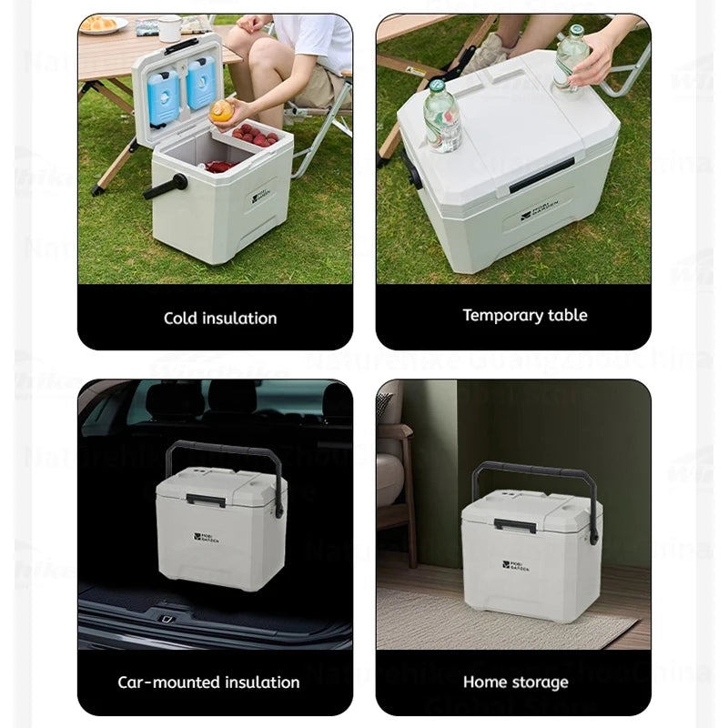 MOBI GARDEN 22L/16L/5L Insulation Ice Box Portable Camping Outdoor Picnic Fresh Food Grade Car Refrigerator Freezer Cooler Box