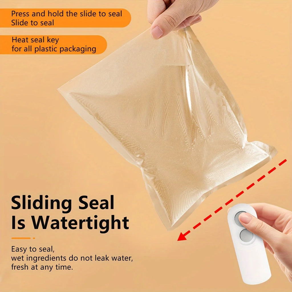 2 in 1 Mini Bag Sealer with Cutter and Magnet Plastic Bag Heat Sealer USB-C Rechargeable Chip Bag Sealer for Snack Bags