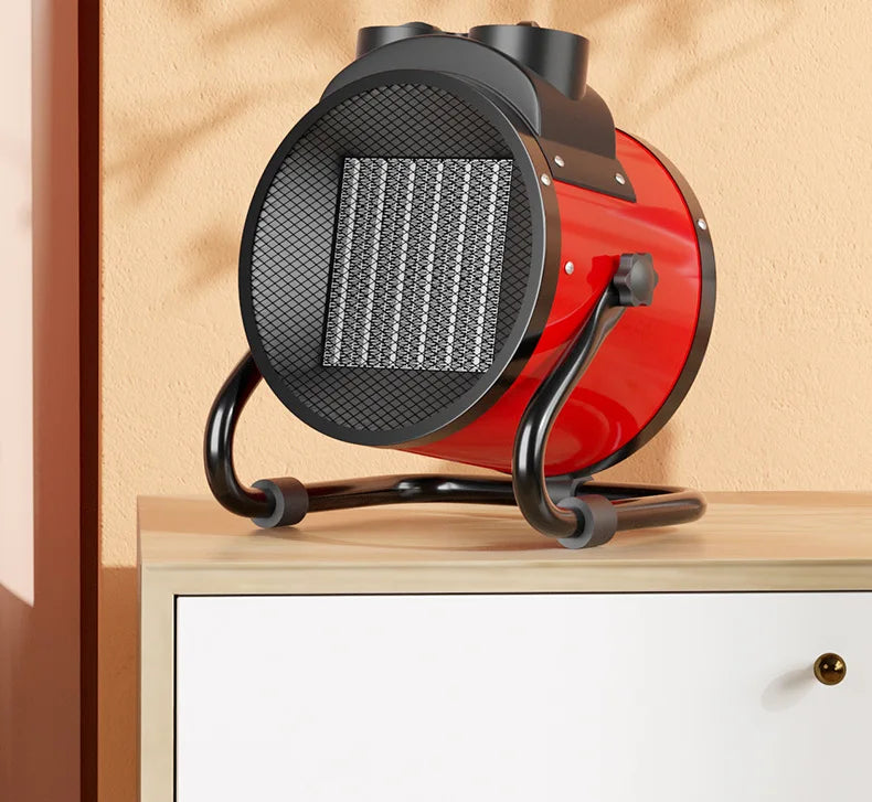 2000W Portable Electric Space Heater with Fan Adjustable Thermostat 2 Heat Settings + Fan Mode Overheat & Tip-Over Protection