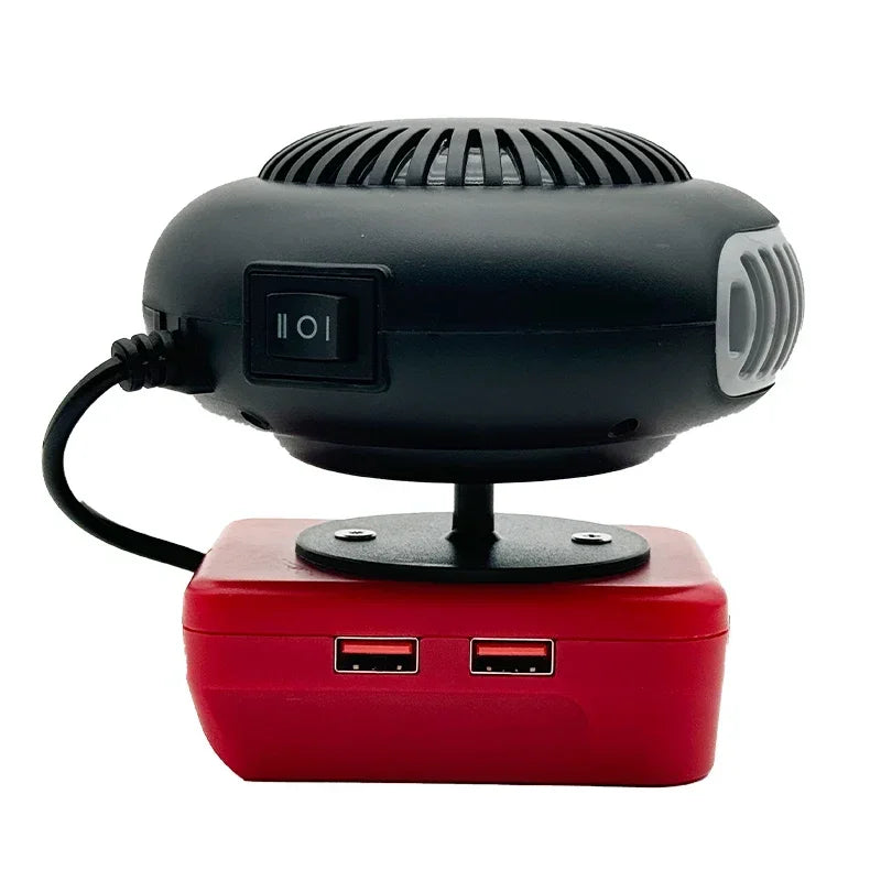 Portable Lithium Electric Power Warm Air Blower Fan Heater Hot&Cold Wind Dual Mode for Makita for Bosch for DeWalt for Milwaukee
