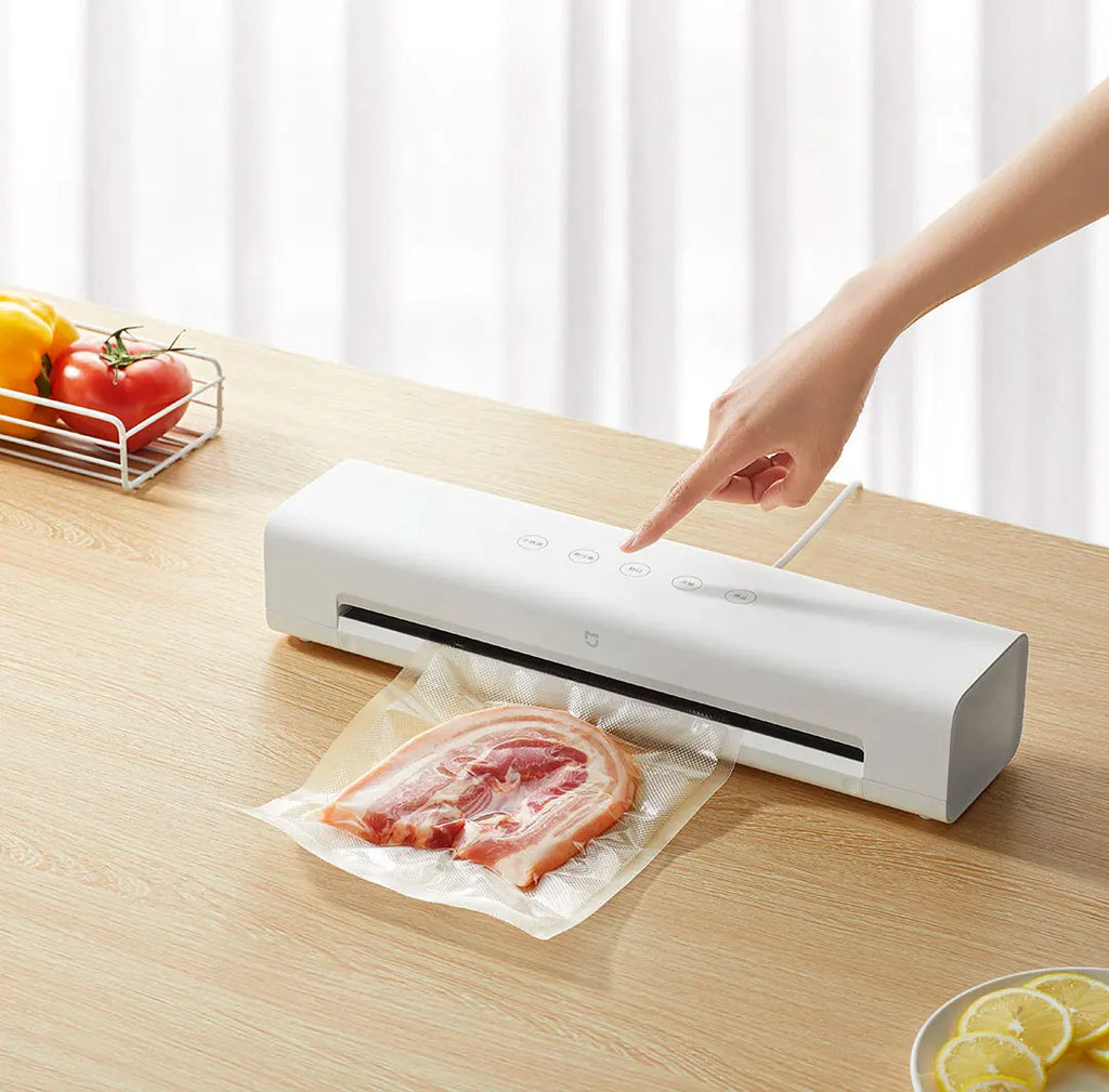 MIJIA Vacuum Sealer Machine,70Kpa Food Vacuum Sealer Machine Preservation Dry/Moist Modes,220V With Free 10pcs Vacuum Bag
