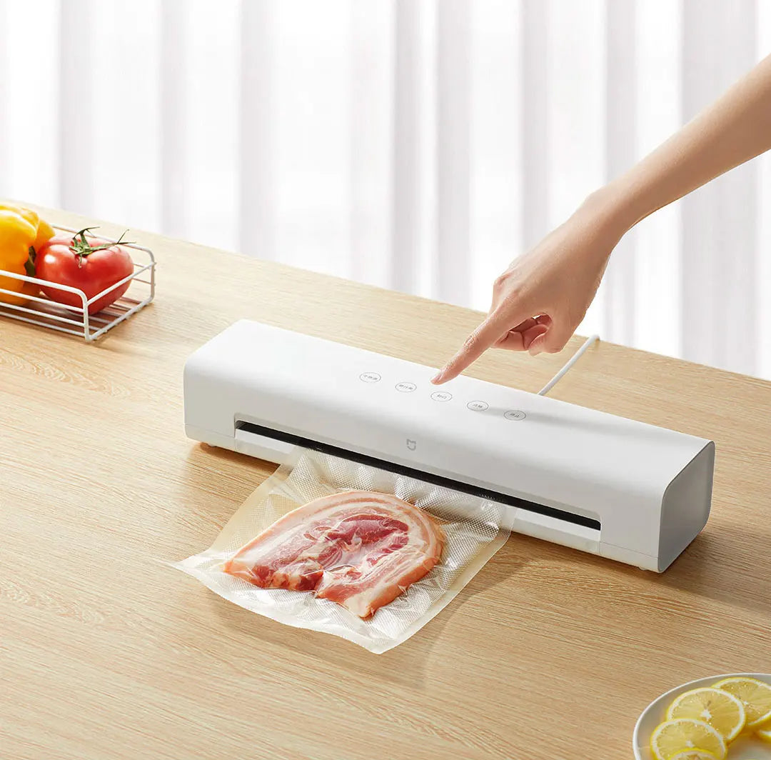 MIJIA Vacuum Sealer Machine,70Kpa Food Vacuum Sealer Machine Preservation Dry/Moist Modes,220V With Free 10pcs Vacuum Bag