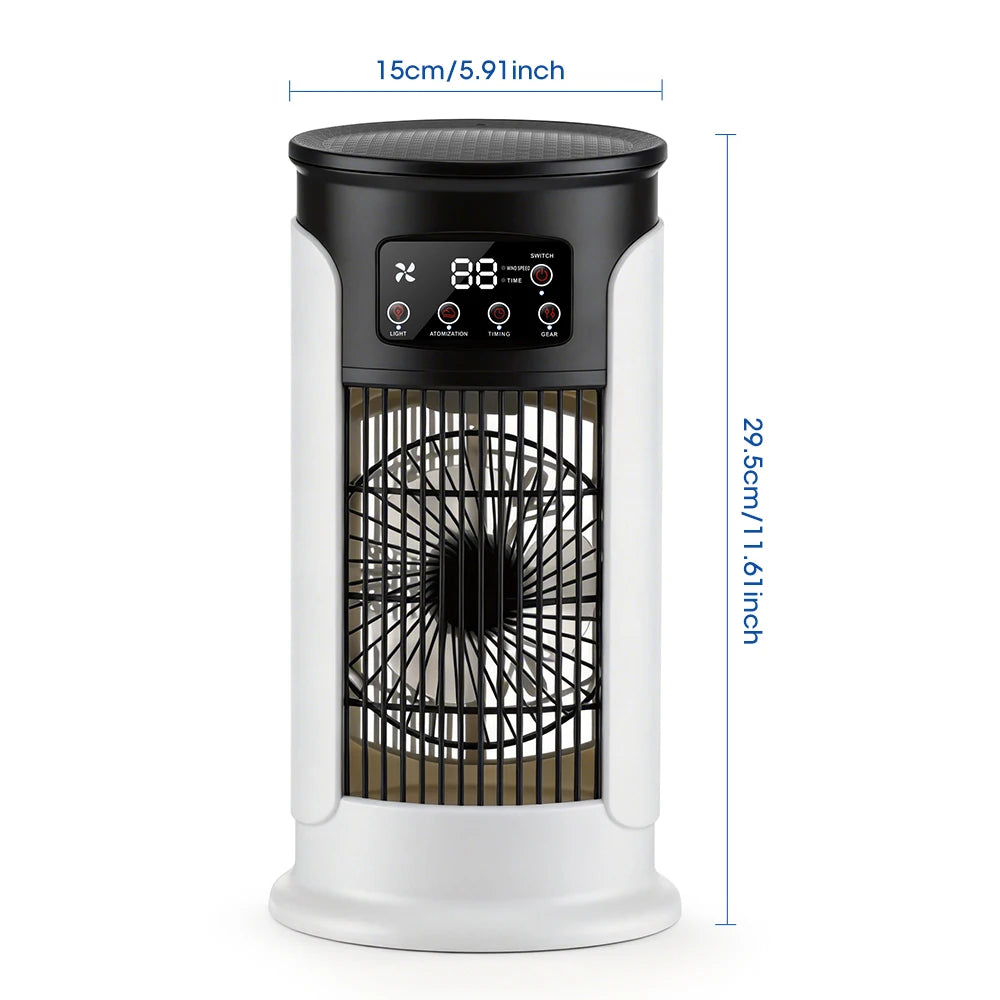 USB Mini Portable Air Conditioner Cooler Fan Water Cooling Air Conditioning for Home Office - Compact Air Cooler