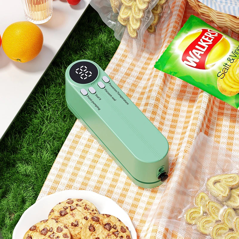 Charging Mini Wireless Fully Automatic Vacuum Sealing Machine Household Small Portable Food Packaging Plastic Sealing Machine
