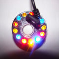 12 LED Colorful Light Ultrasonic Mist Maker Fogger Fog Water Fountain Pond Atomizer Air Humidifier Garden Outdoor Sprayer Tool