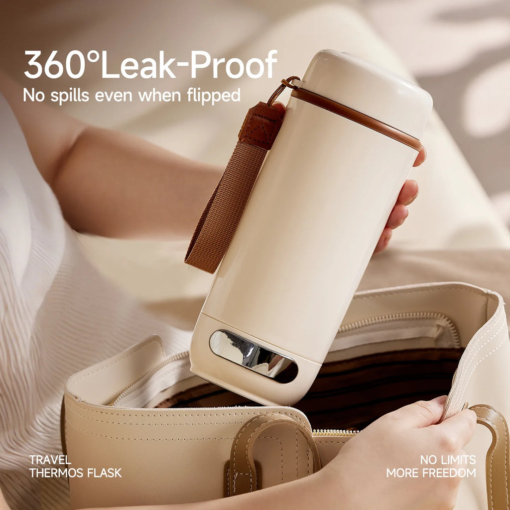 Electric Kettle Portable 600ml Travel Heating Touch Screen Intelligent Adjustable Temperature Thermal Cup