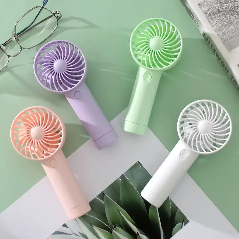 Mini Portable Fans Handheld USB Rechargeable Fan Mini Desktop Air Cooler Outdoor Fan Cooling Travel Hand Fans Ventilation Fan
