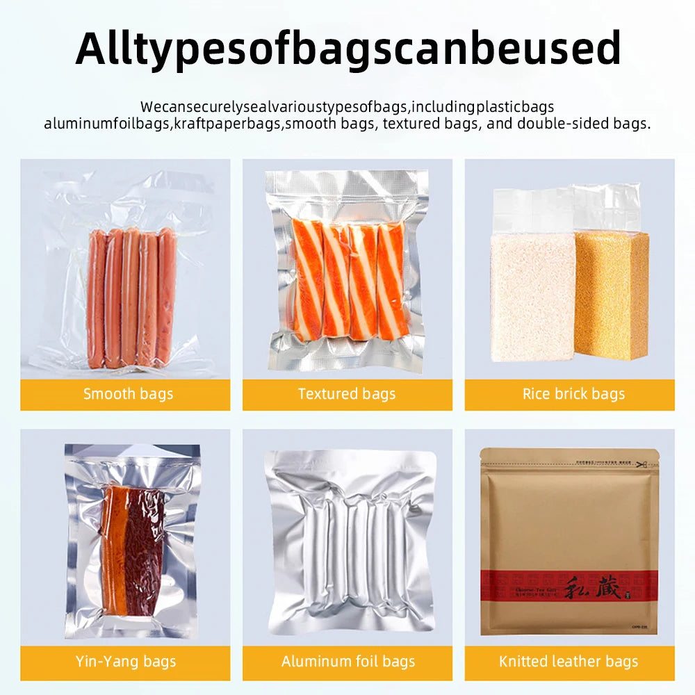 DIVEDEER Commercial Vacuum Sealer for Food Packaging Chamber-Type Vacuum Sealer for Kitchen Meat Preservation