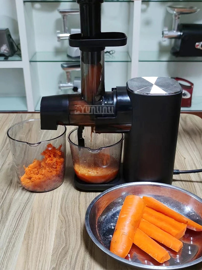 Horizontal Slow Juicer Household Automatic Bender Residue Separation Fresh Juice Blender