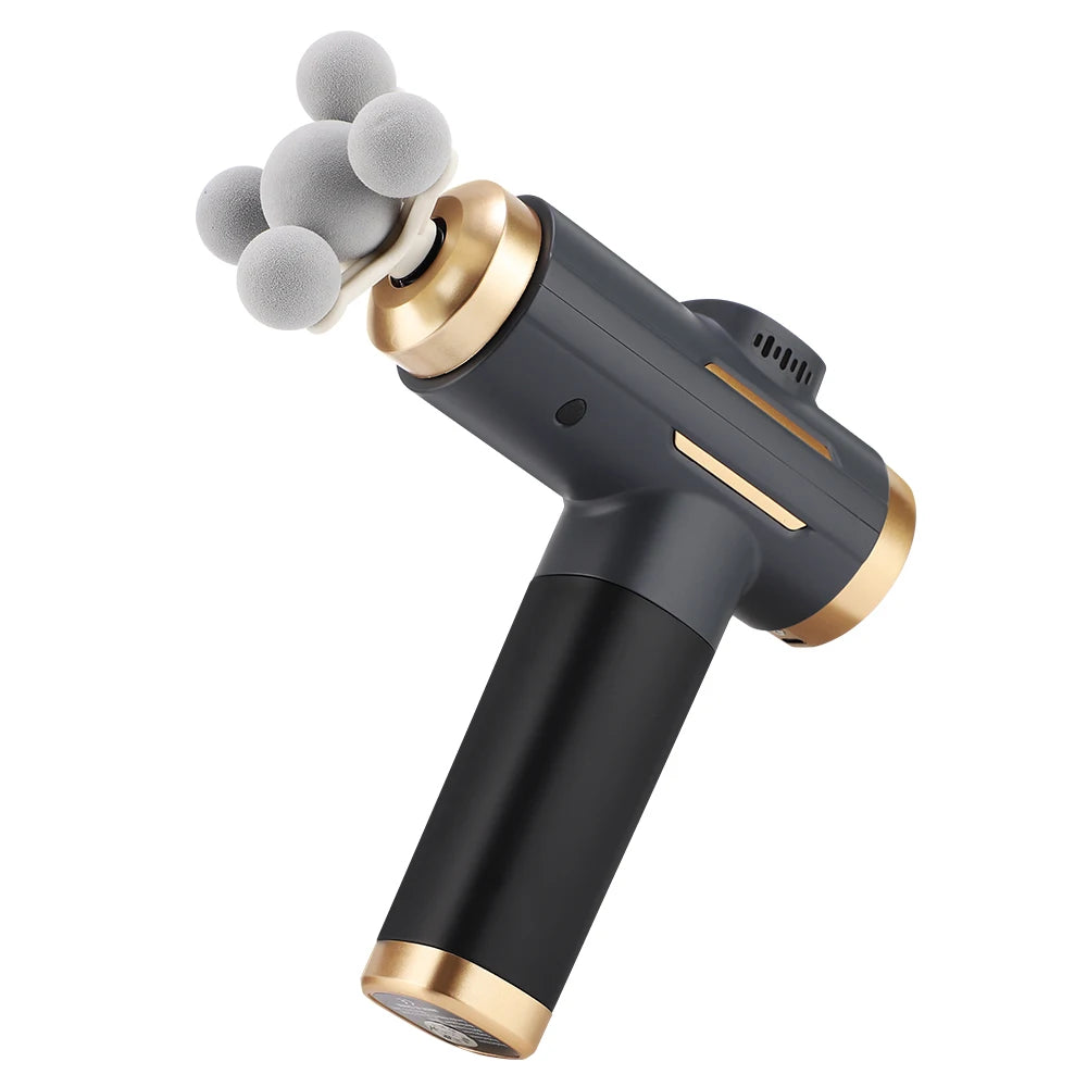 11-IN-1 Electric Massage Gun 99 Level Powerful Fascia Gun High-Frequency Vibration Body Massage Gun USB Rechargeable
