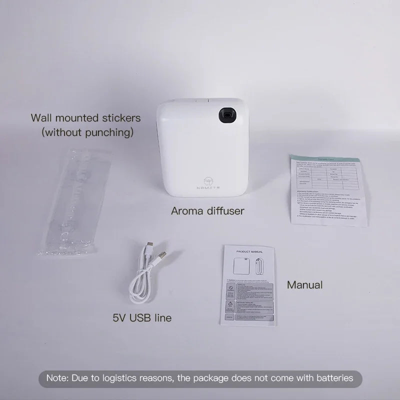 NAMSTE Bluetooth Battery Aroma Diffuser Essential Oil Aromatic Fragrant Device Aromatic Scent Diffuser Air Freshener Cover 300m³