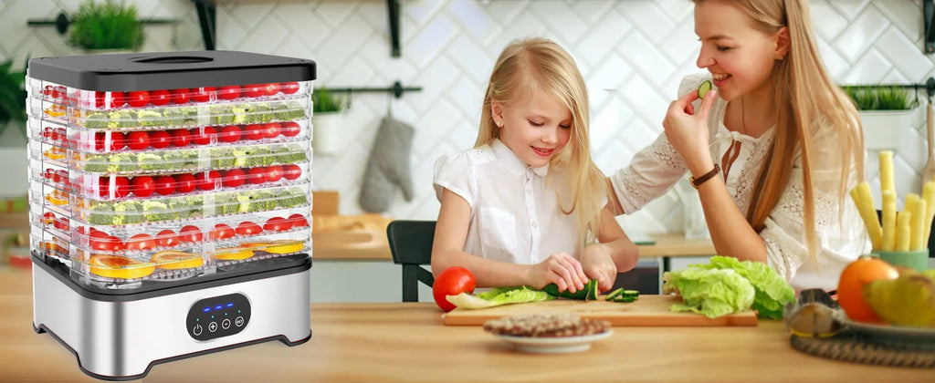 Electric Mini High Efficiency 400W Fruit and Vegetable Food Dehydrator with Plastic Housing for Household Meat and Pet Drying