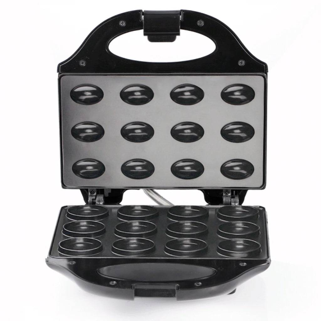Electric 12-Hole Walnut Cake Waffle Maker with Nuts Kitchen Biscuit Maker for Baking Business - Non-Stick Surface