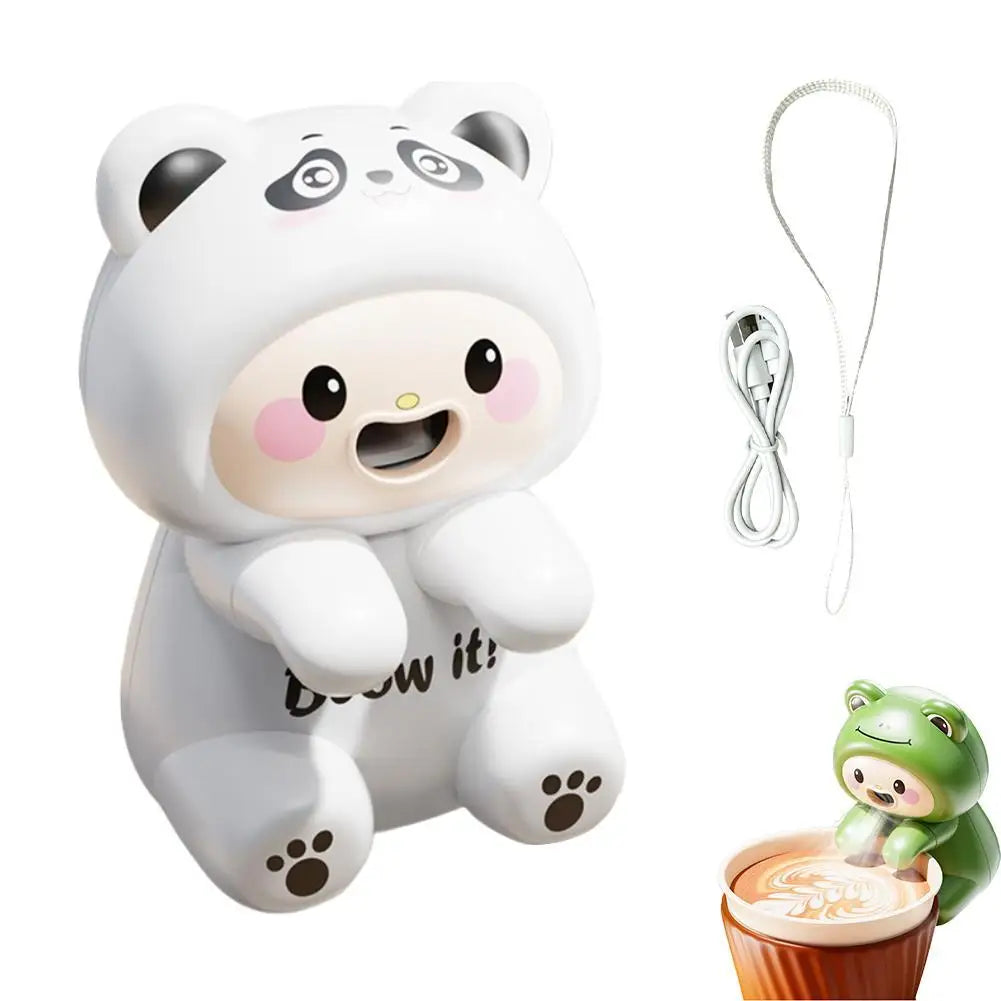 Mini Food Cooling Fan 3 Speeds USB Rechargeable Cute Animal Clip On Portable Soup Coffee Tea Cooler Kitchen Office Desk