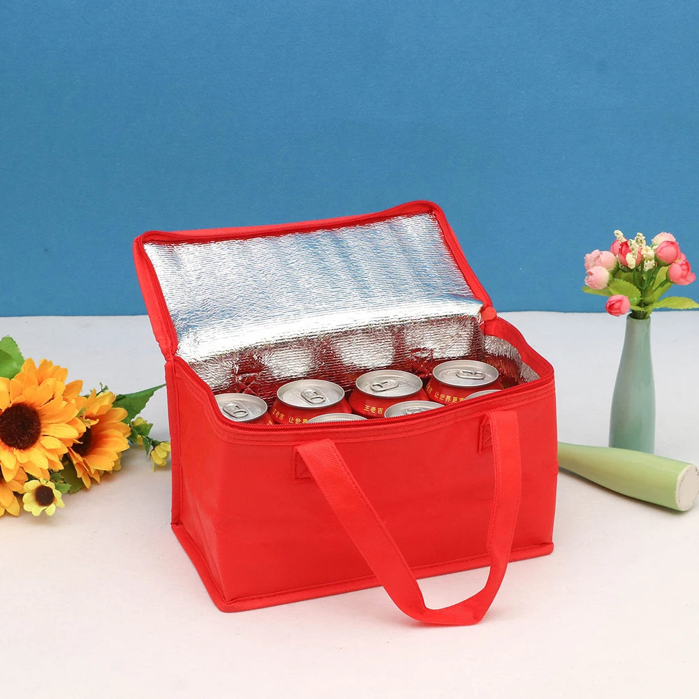 Beer Cooler Portable Bag Folding Food Thermal Storage Bag Insulation Picnic Ice Pack Drink Carrier Insulated Bag for Outdoor