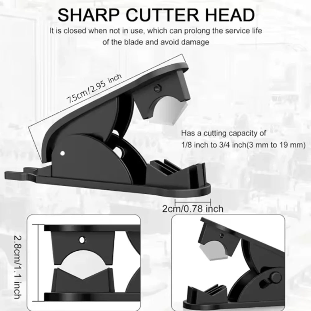 PTFE Tube Cutter PE Hose Pipe Cutter Plastic Tubing Cutting Tool for Nylon PU PVC Tube Cut Up To Purifier Water Pipe Tube