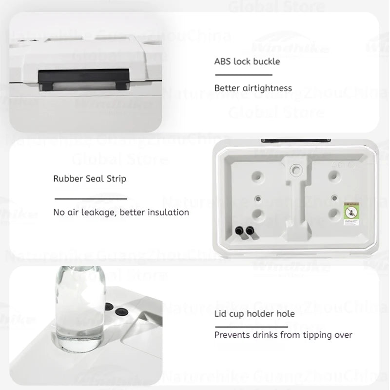 MOBI GARDEN 22L/16L/5L Insulation Ice Box Portable Camping Outdoor Picnic Fresh Food Grade Car Refrigerator Freezer Cooler Box