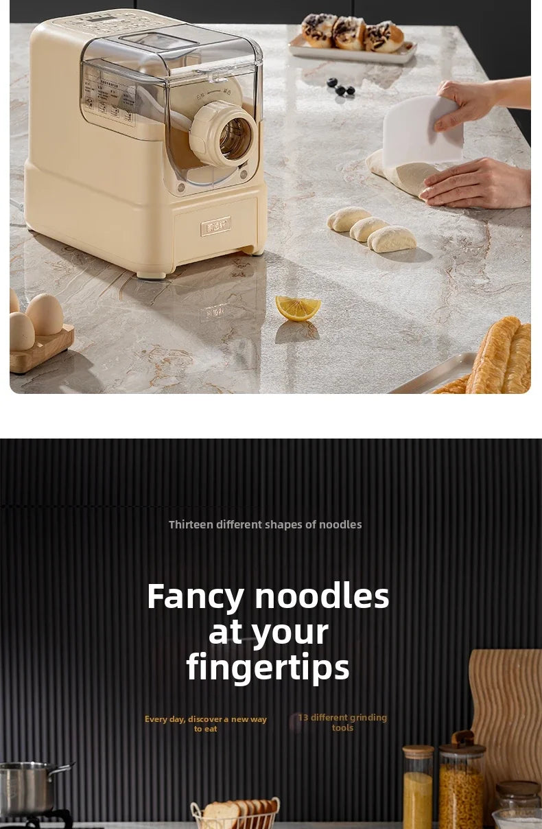 Electric Noodle Machine Household Food Grade Plastic Body Plastic Mold Dumpling Skin Noodle Machine Detachable Cleaning