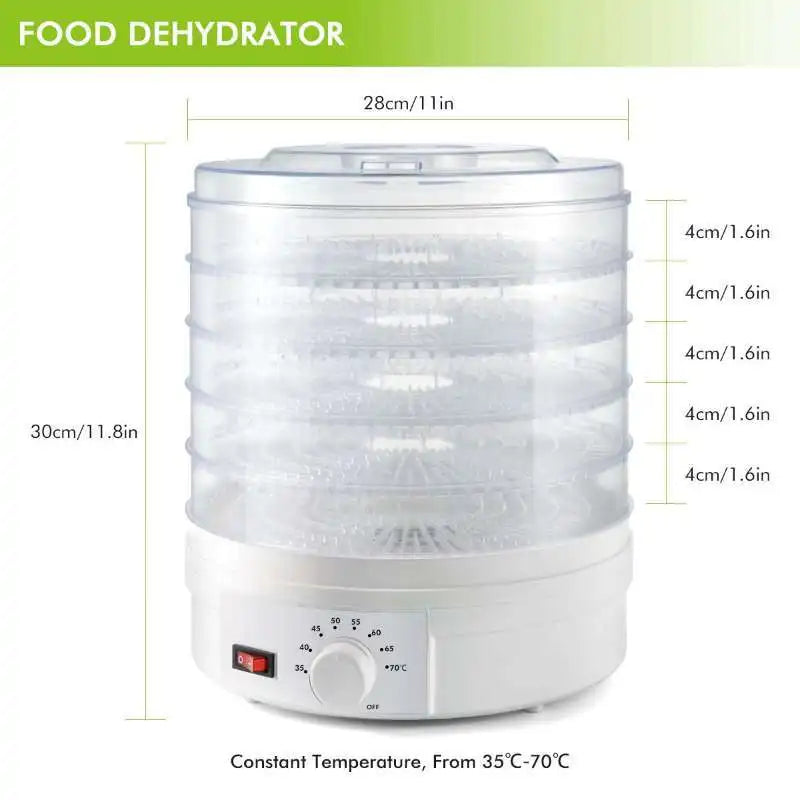 Vegetable dried fruit machine food dehydrator household 110V fruit dryer pet food hot air dryer