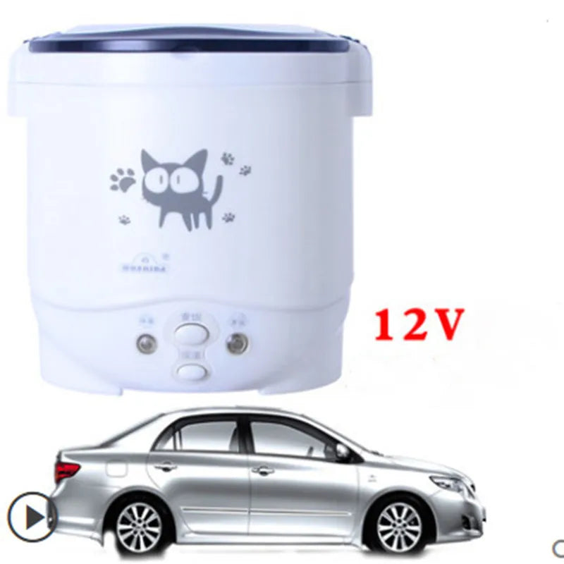 1L Electric Mini Rice Cooker MultiCookers Portable Rice Cooker Used In House 220V Or Car 12V Truck 24V Multicookings