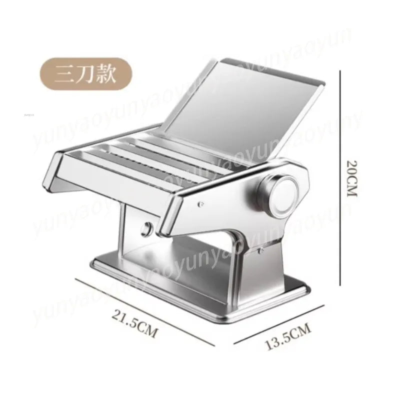 Small Pasta Maker, Manual Noodle Press Machine with Electric Motor, Dumpling Wrapper Maker for Home