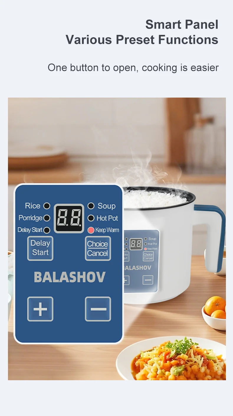 1.7L Electric Rice Cooker Single Double Layer 220V Multi Cooker Non-Stick Smart Mechanical MultiCooker Steamed Rice Pot For Home