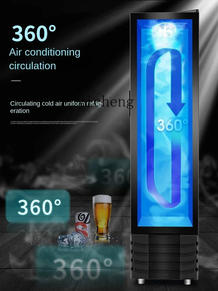 Beverage Showcase Frozen to Keep Fresh Commercial Vertical Supermarket Refrigerator Beer Cabinet