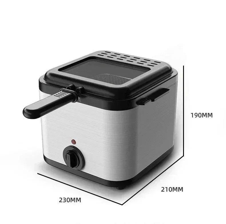 110V 220V 1000W 2.5L Home Multi Functional Electric Fryer Oil Fryer French Fries Chicken Wings Snack Machine