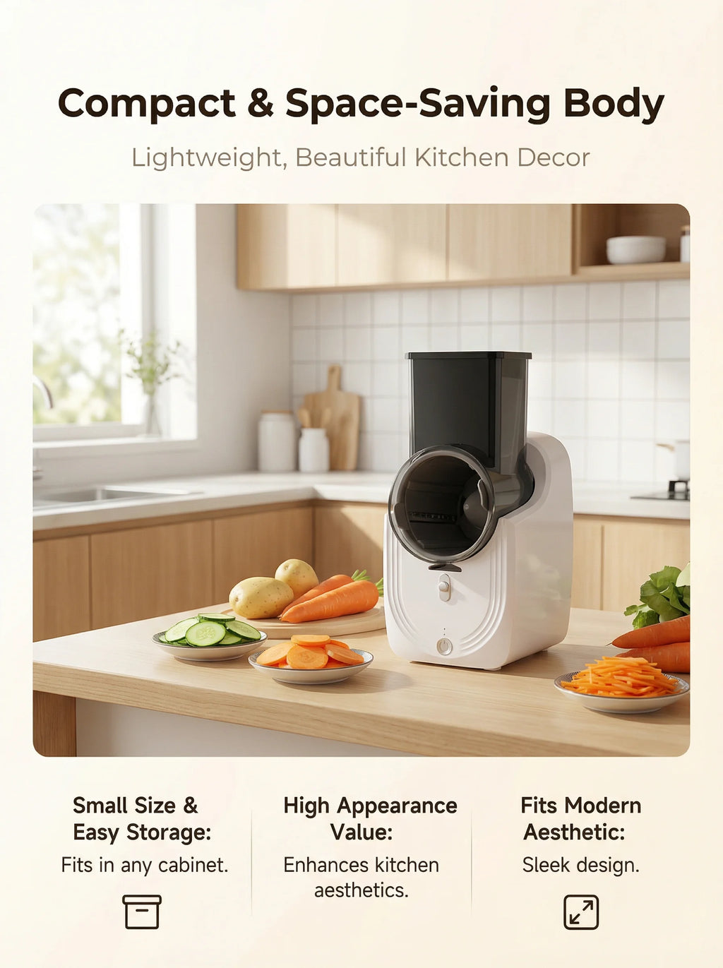 DIVEDEER Multi-Function Electric Cyclone Vegetable Cutter Home Kitchen Wonder: Storm-Powered Shredder & Slicer