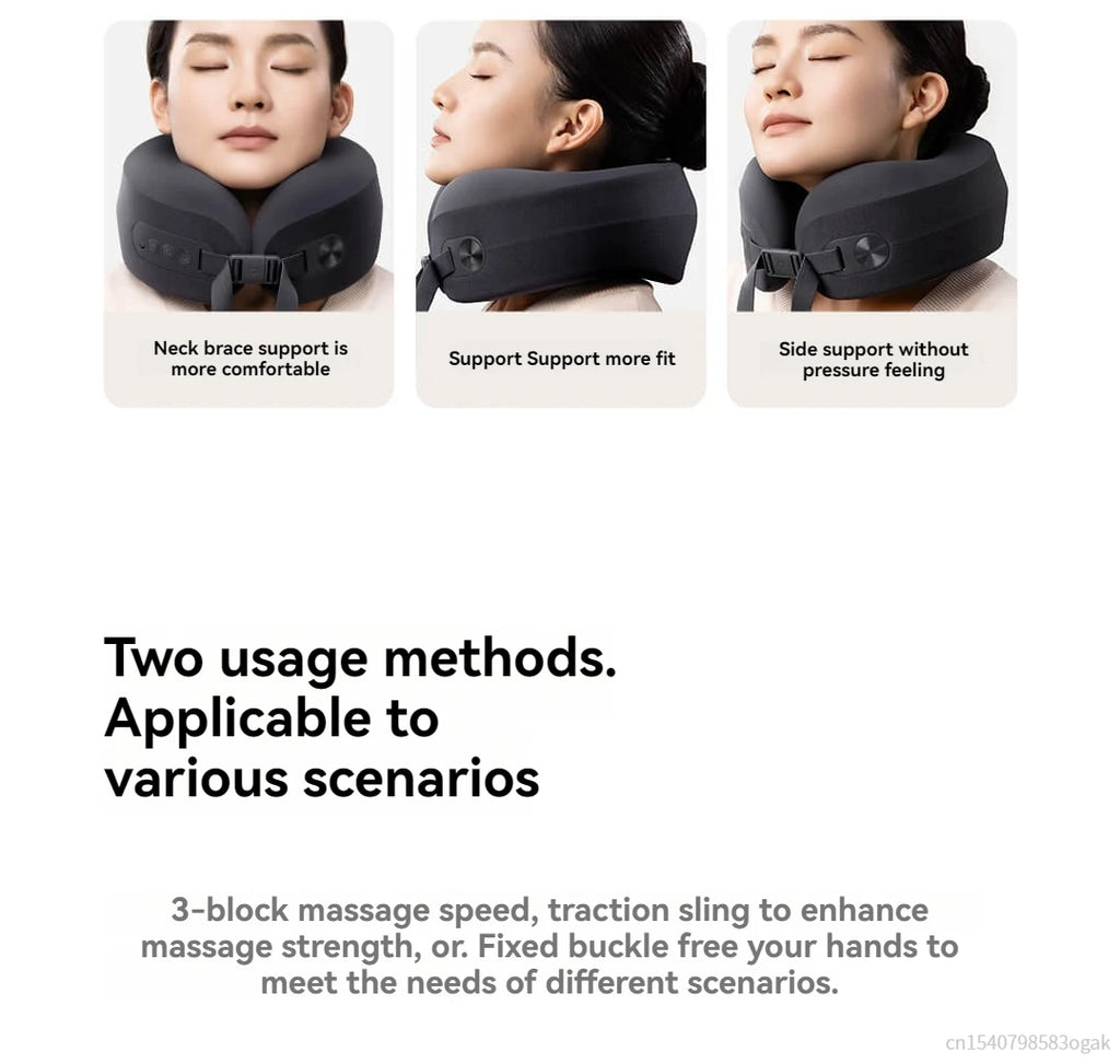 Updated Xiaomi Mijia Smart Neck Pillow Massager Brushless Motor Shoulder Neck Integrated Massage Hot Compress for Mi Home APP