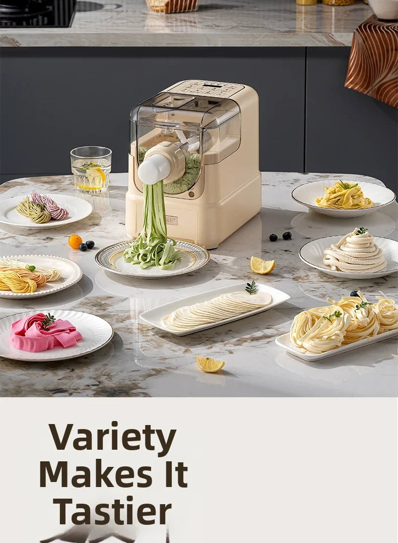 Electric Noodle Machine Household Food Grade Plastic Body Plastic Mold Dumpling Skin Noodle Machine Detachable Cleaning