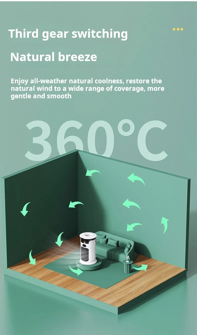 Portable Desktop Cold Air Fan USB Mini Home Use Multi-Function Air Conditioner Fan for Personal Cooling