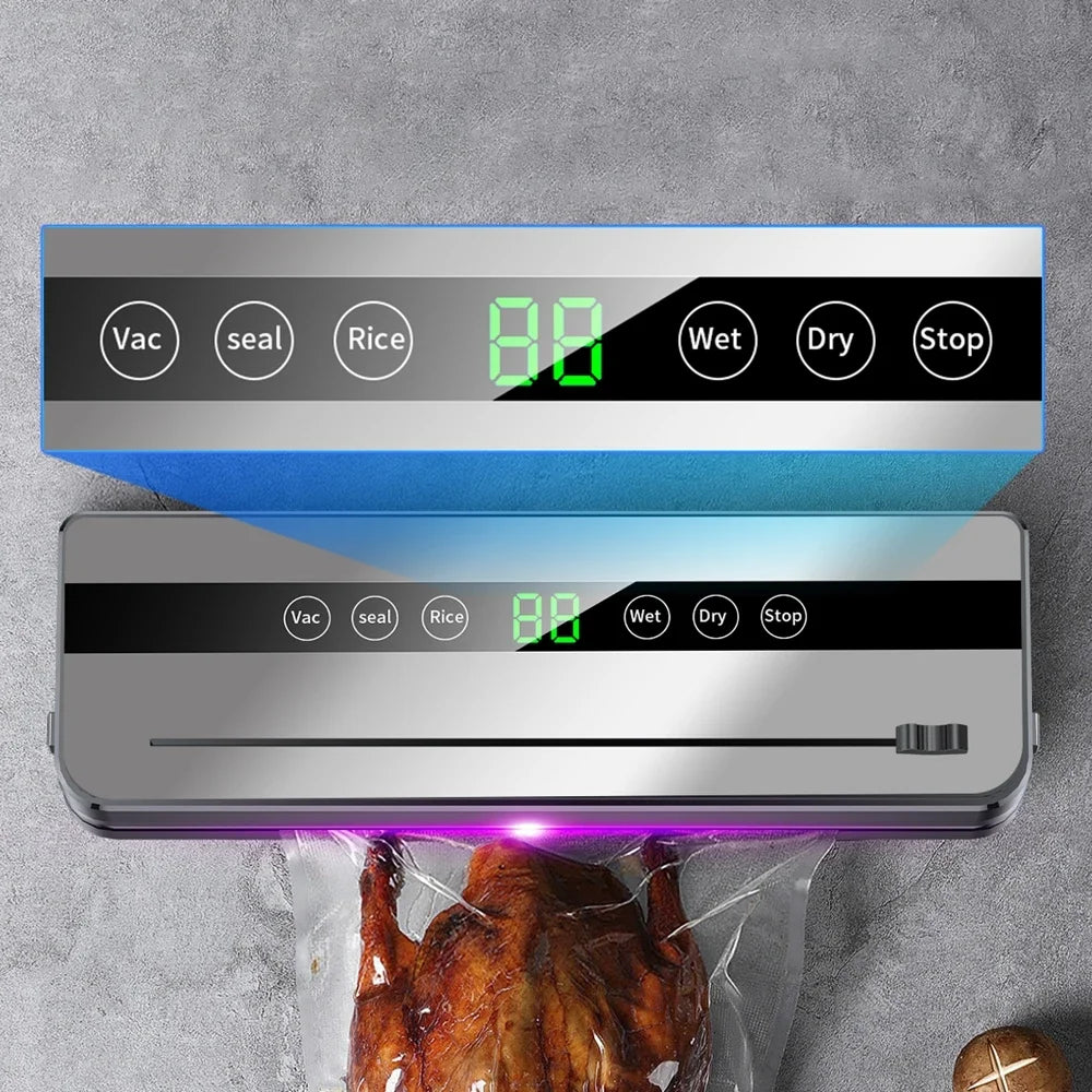 Mi Electric Vacuum Sealer Machine Dry/Wet Food Packaging Vacuum Sealing BagsFood Storage Vacuum Packaging Machine for Kitchen