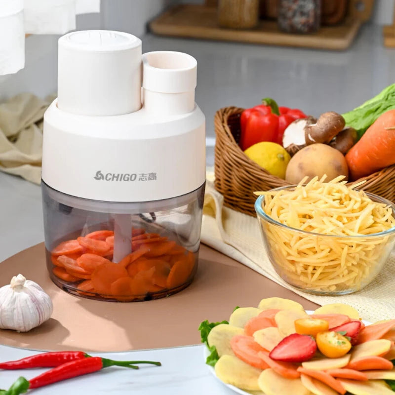 Electric vegetable slicer for household use, multifunctional, filling, shredding, slicing, fully automatic, multi-purpose