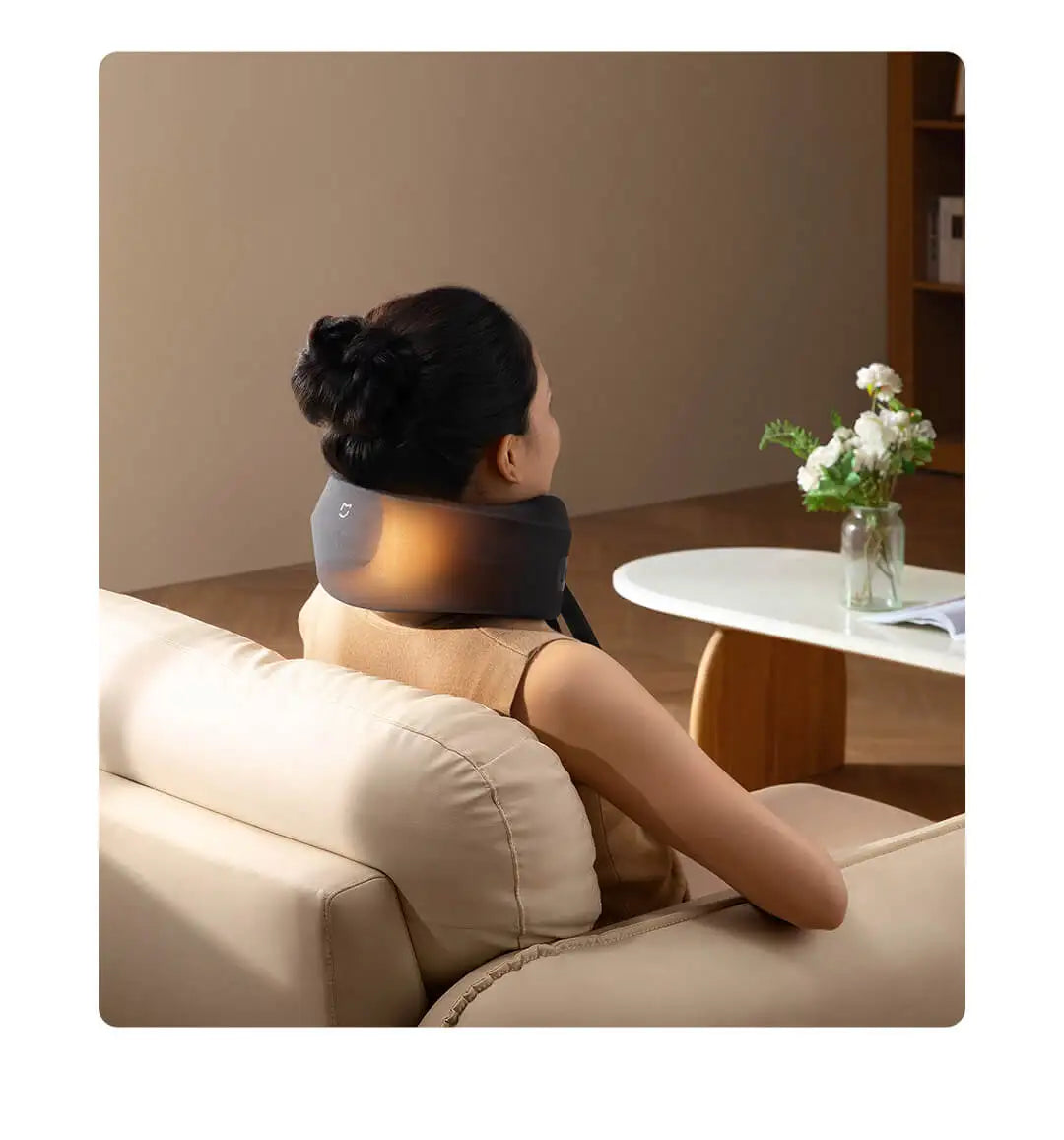 Updated Xiaomi Mijia Smart Neck Pillow Massager Brushless Motor Shoulder Neck Integrated Massage Hot Compress for Mi Home APP