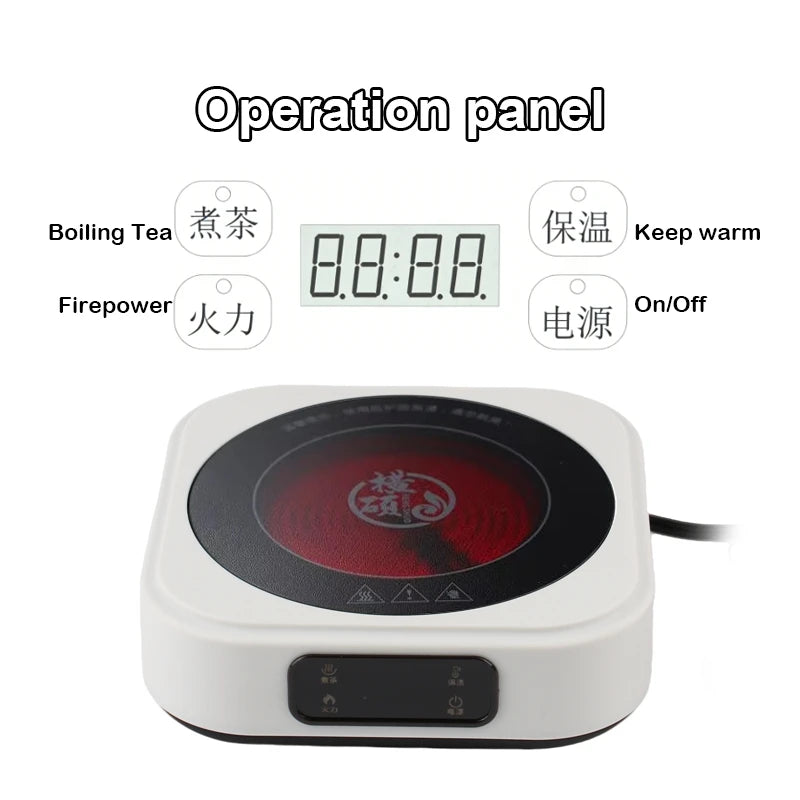 1200W Electric Stove Portable Ceramic Hob Heating Furnace Coffee Milk Brewer Hotplate Single-burner Induction cooktop Tea Warmer