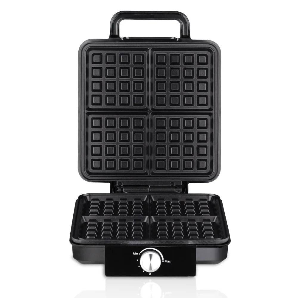 4-Slice Belgian Waffle Maker 1500W Double Heating Non-Stick Egg Cake Oven Pancake Egg Waffle Cake Machine Temperature Control