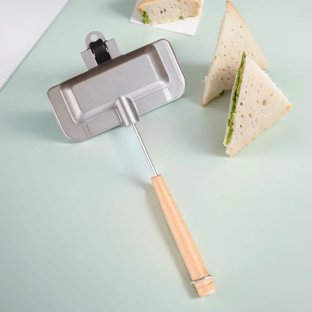 Hot Dog Toaster Non Stick Aluminum Alloy Bread Toast Breakfast Machine Sandwich Maker Waffle Pancake Baking Barbecue Oven Mold